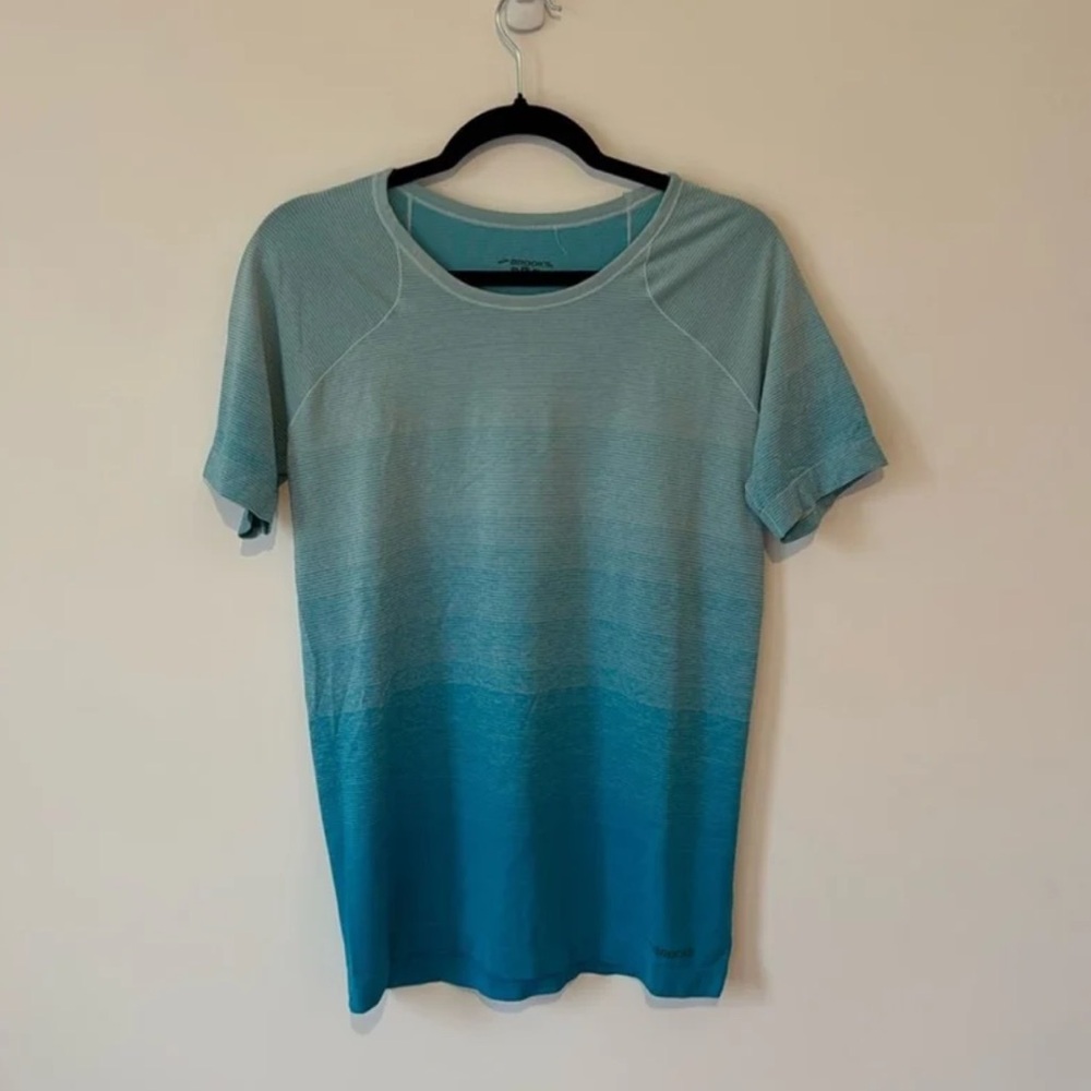 ⭐️ Brooks Running Women’s 'Streaker' Short Sleeve Tee Size Large - Picture 2 of 8